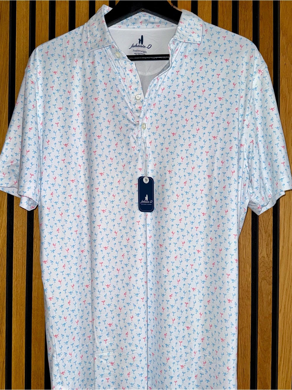 johnnie-O Featherweight "Pin-Up" Performance Polo - NWT